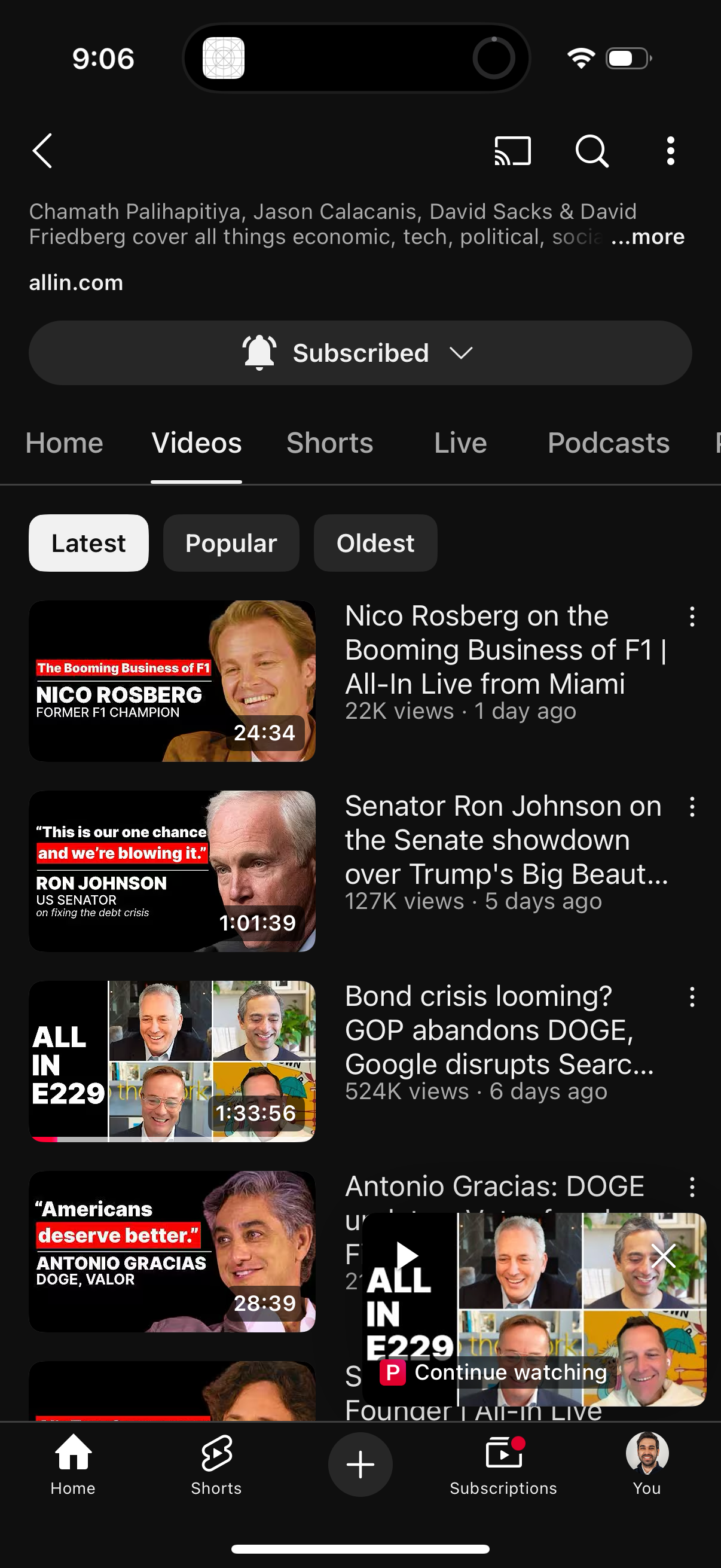 youtube app screenshot 8